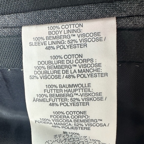 J Crew Mens Ludlow Single Breasted Blazer Size 38R Black Sport Coat Two Button - Picture 9 of 13